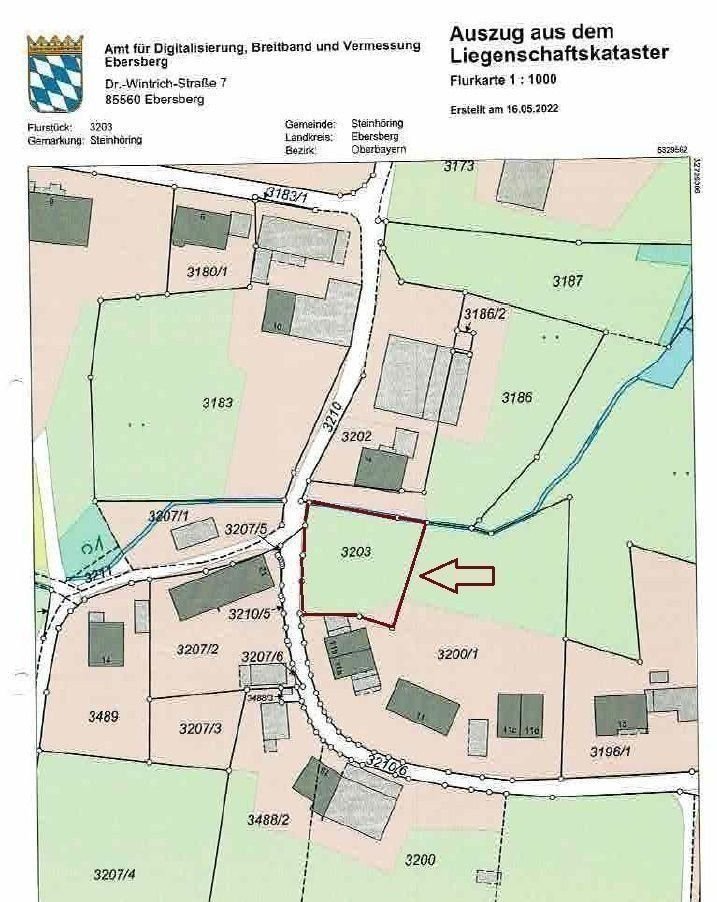 Grundstück zum Kauf 300.000 € 427 m²<br/>Grundstück Hintsberg Hintsberg Steinhöring 85643