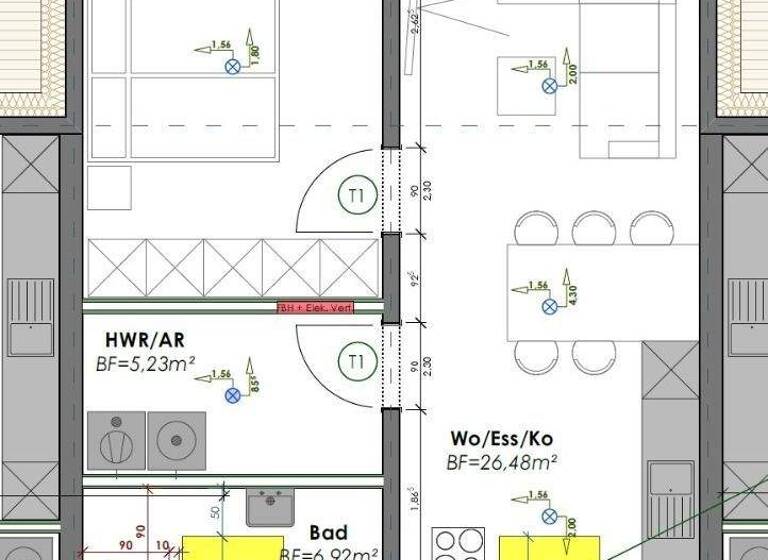 Penthouse zur Miete 600 € 2 Zimmer 50 m² Brotdorf Merzig 66663