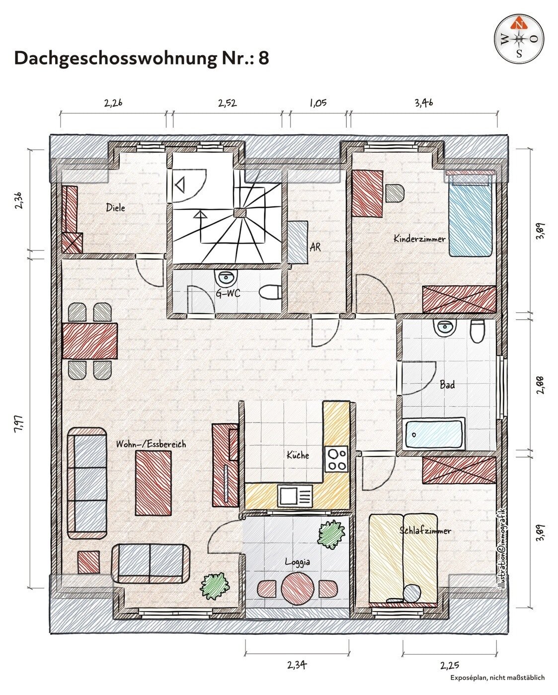 Wohnung zum Kauf 73.000 € 3 Zimmer 78,5 m²<br/>Wohnfläche Roßlau 222 Dessau-Roßlau 06862