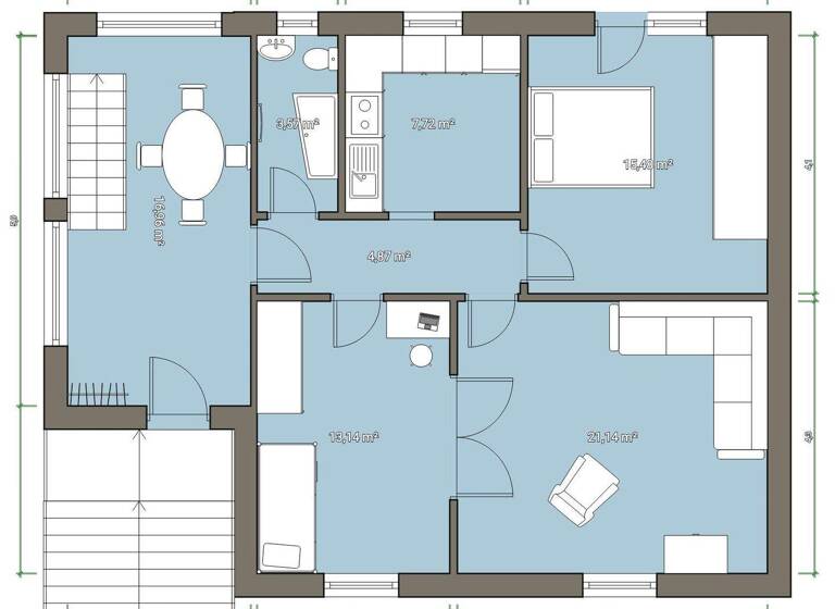 Bungalow zum Kauf 320.000 € 3 Zimmer 80 m² 712 m² Grundstück frei ab sofort Mitte Petershagen/Eggersdorf 15345