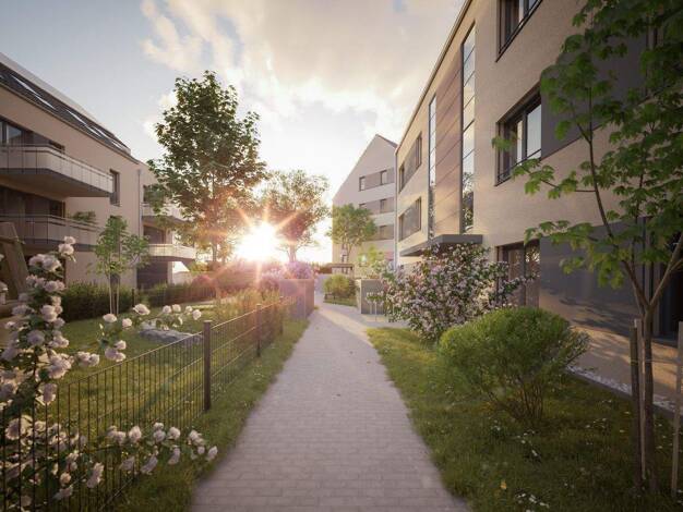 Wohnung zum Kauf - Neubau provisionsfrei 399.921 € 2 Zimmer 62,4 m² 2. Geschoss Volkacher Straße 52 Großgründlach Nürnberg 90427