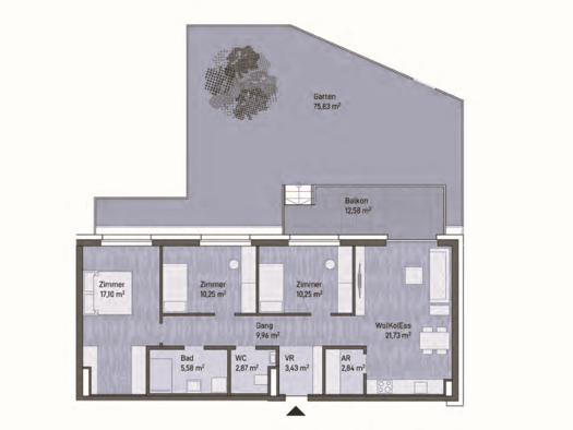 Wohnung zum Kauf - Erstbezug provisionsfrei 444.137 € 4 Zimmer 84 m² Eggenberg Graz Gries 8020