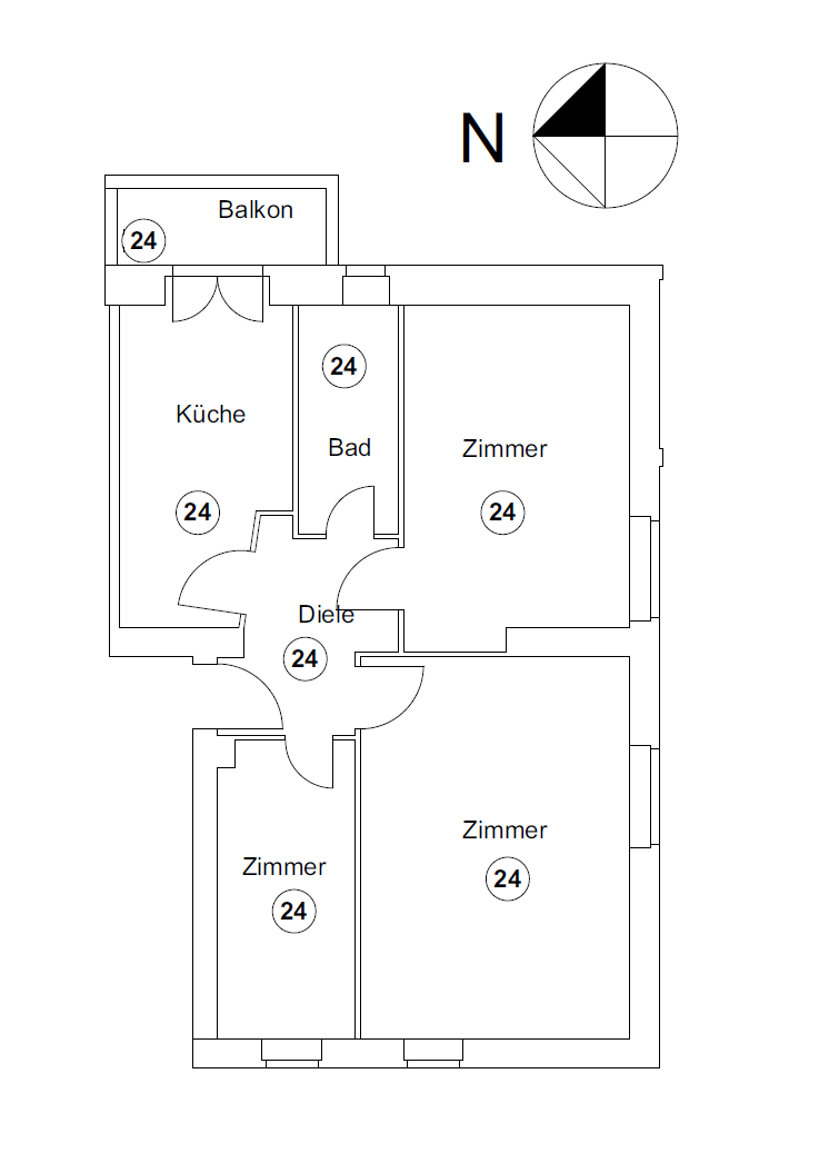 Studio zum Kauf provisionsfrei 254.722 € 3 Zimmer 63,7 m²<br/>Wohnfläche 3.<br/>Geschoss Tempelhof Berlin 12103