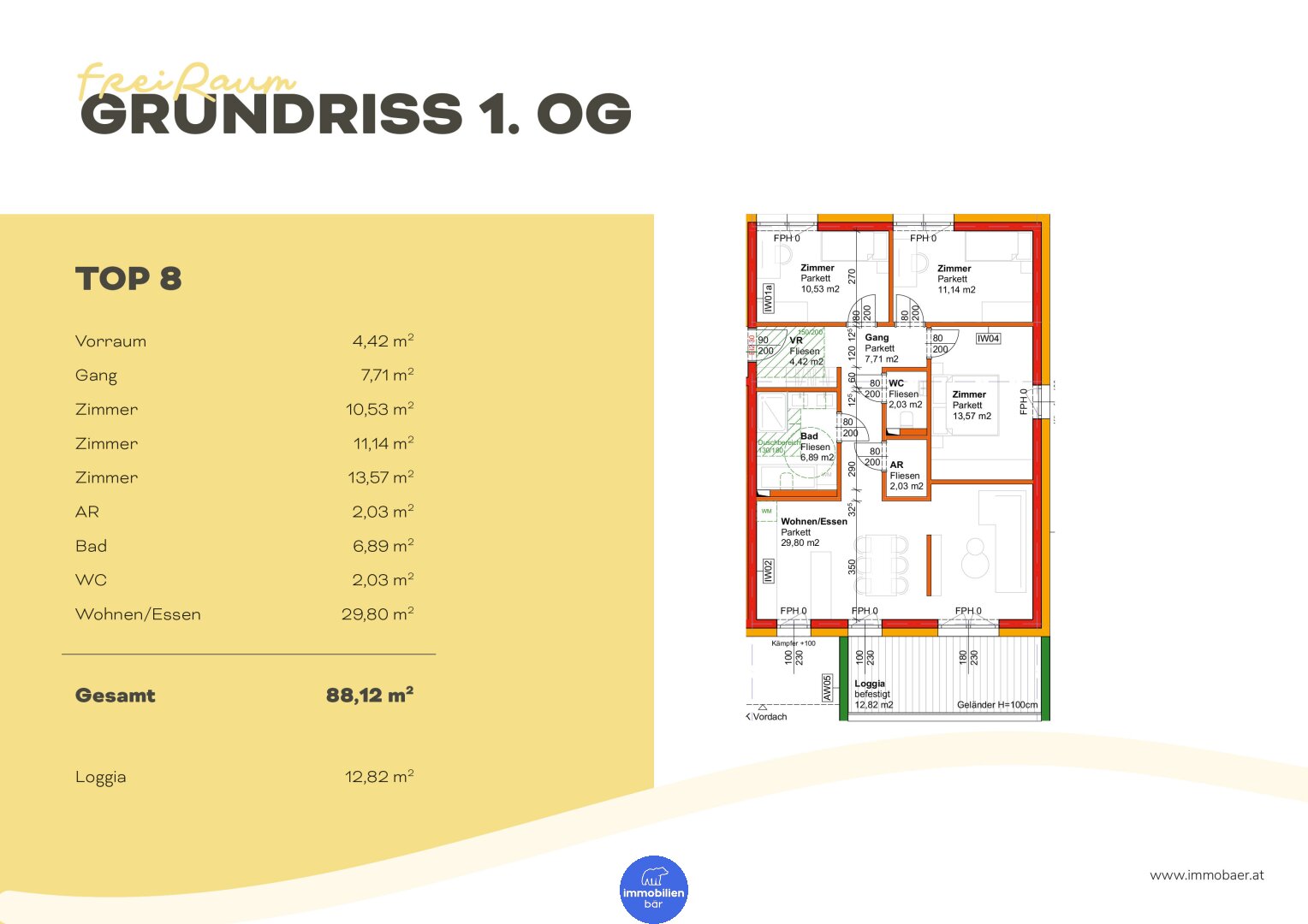 Wohnung zum Kauf 354.000 € 4 Zimmer 88,1 m²<br/>Wohnfläche 1.<br/>Geschoss Seitenstetten 3353