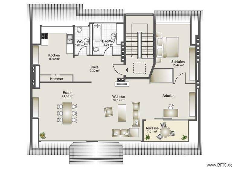 Wohnung zum Kauf 539.000 € 3 Zimmer 106,9 m² 5. Geschoss Markelstraße 4 Steglitz Berlin 12163