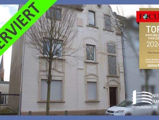 Mehrfamilienhaus zum Kauf provisionsfrei 256.000 € 12 Zimmer 263 m² 293 m² Grundstück frei ab sofort Marienkirche Oberhausen 46047