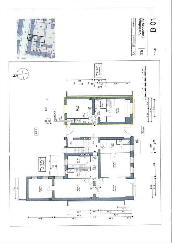 Bürofläche zur Miete 15,34 € 2 Zimmer 49 m²<br/>Bürofläche ab 48,9 m²<br/>Teilbarkeit Tempelhof Berlin 12103