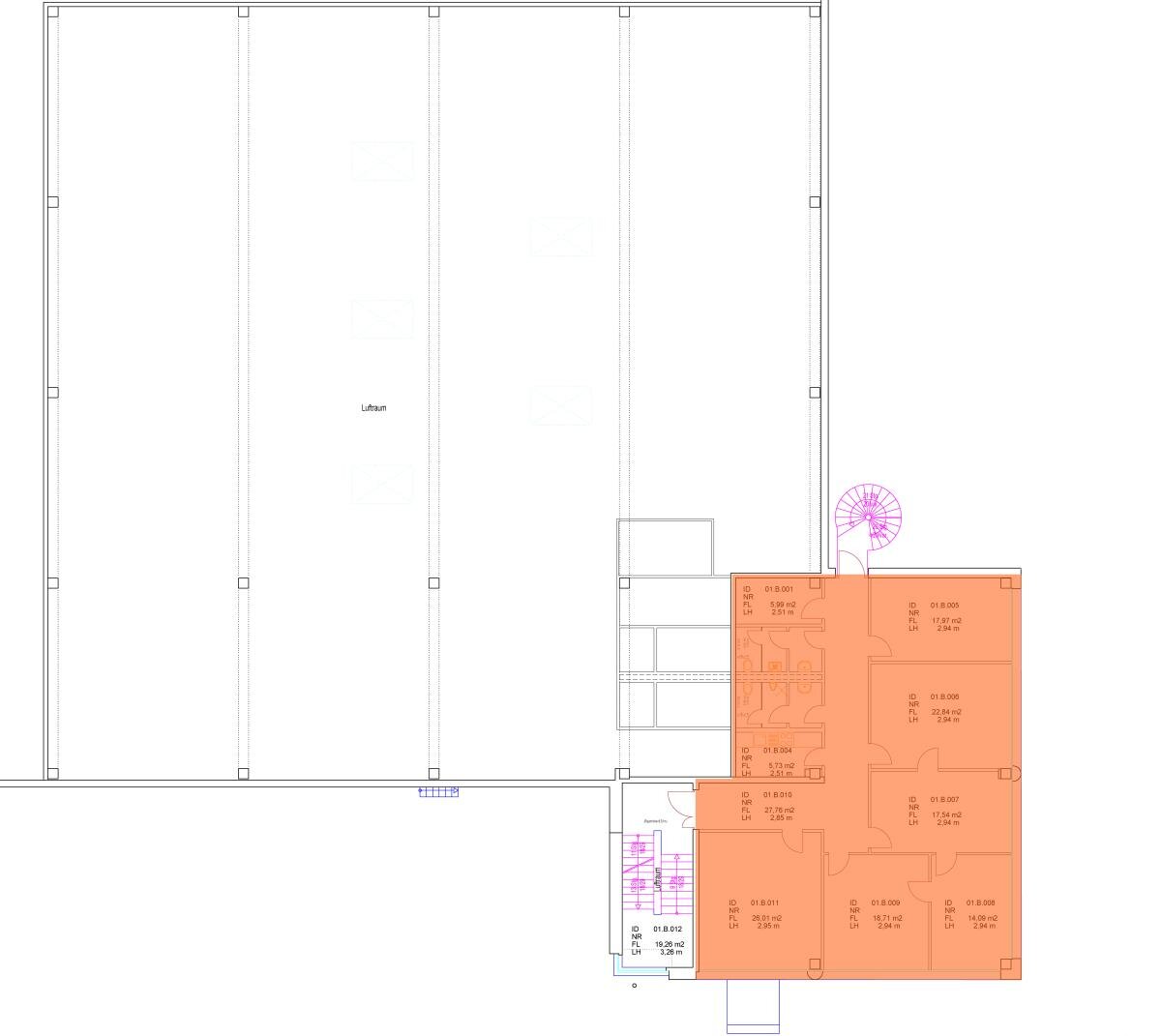 Bürofläche zur Miete 6,50 € 183,6 m²<br/>Bürofläche Landsberger Straße 266 Mahlsdorf Berlin 12623