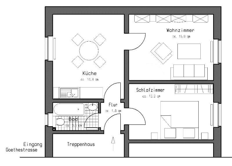 Wohnung zur Miete 429 € 3 Zimmer 63,1 m²<br/>Wohnfläche EG<br/>Geschoss 24.01.2025<br/>Verfügbarkeit Goethestraße 7 Dieringhausen Gummersbach 51645