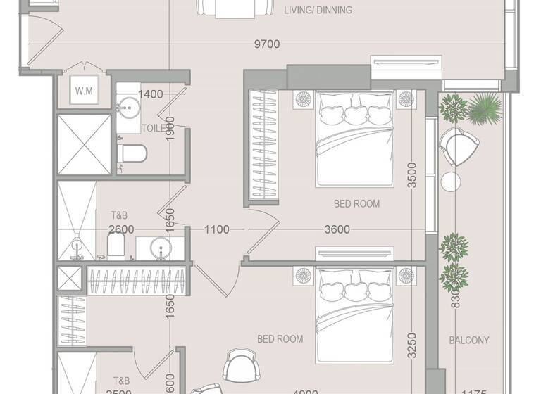 Wohnung zum Kauf provisionsfrei 394.898 € 3 Zimmer 35,5 m² Dubai 00000