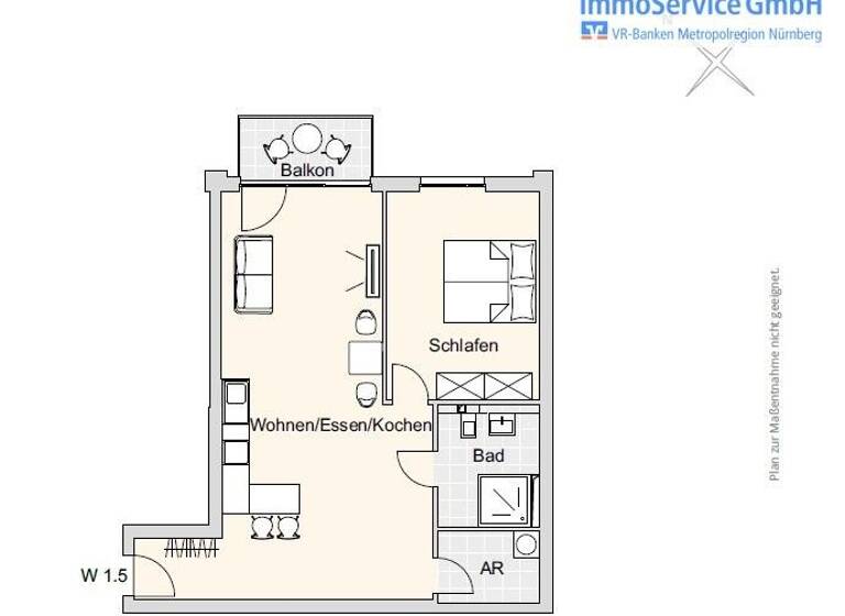 Wohnung zum Kauf provisionsfrei 411.044 € 2 Zimmer 69,5 m²<br/>Wohnfläche 1.<br/>Geschoss Merianstr. 32 + 32a Schoppershof Nürnberg 90409