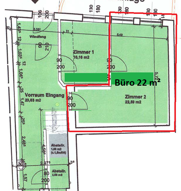 Büro-/Praxisfläche zur Miete 1 Zimmer Fürstenfeld 8280