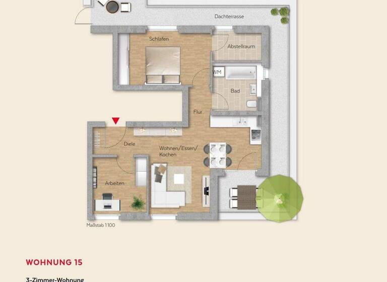 Wohnung zum Kauf - Erstbezug provisionsfrei 436.000 € 3 Zimmer 80 m² Ringstraße 56/1 Winnenden 71364