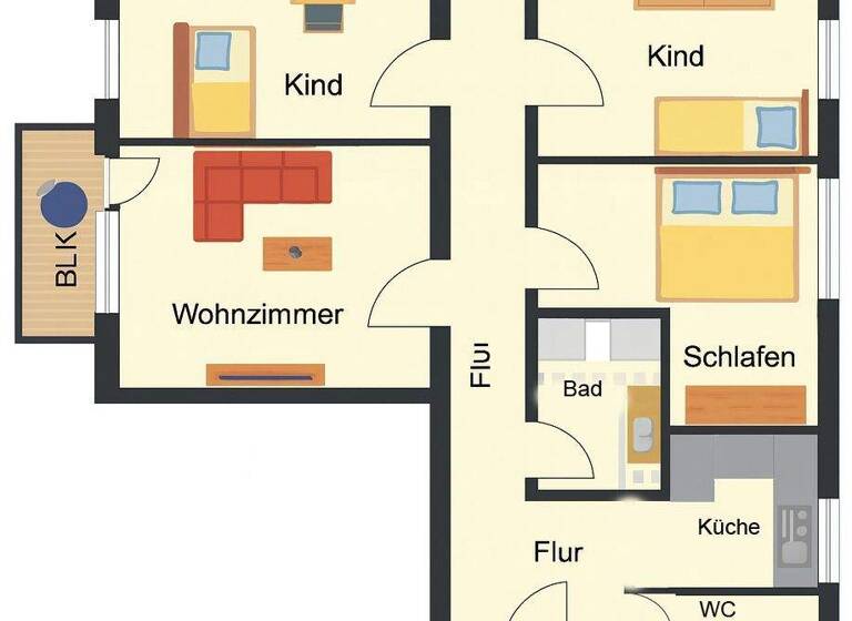Wohnung zum Kauf 275.500 € 4 Zimmer 81 m² Geschoss 2/4 frei ab 01.03.2026 Lauf Lauf an der Pegnitz 91207