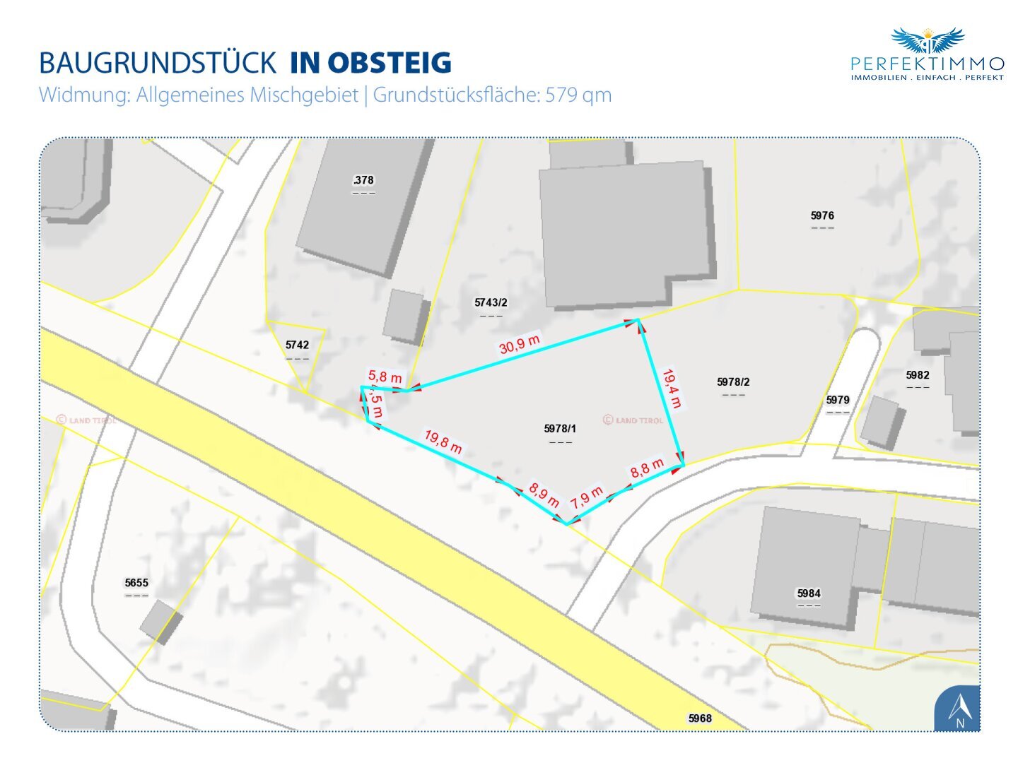 Grundstück zum Kauf 579 m²<br/>Grundstück Obsteig 6416