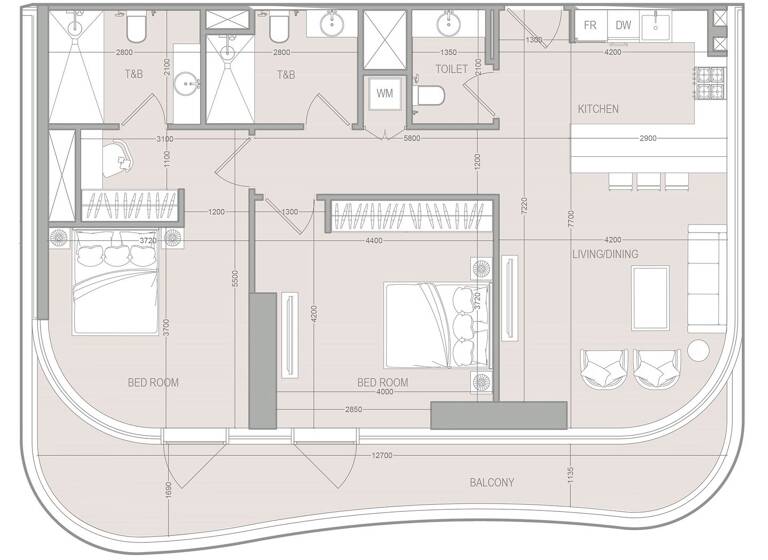 Wohnung zum Kauf provisionsfrei 614.642 € 3 Zimmer 114,9 m² Dubai 00000