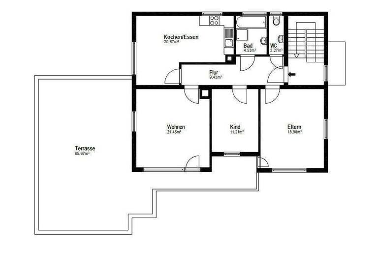 Wohnung zum Kauf 441.000 € 3,5 Zimmer 158 m² 1. Geschoss frei ab sofort Ailingen Friedrichshafen 88048