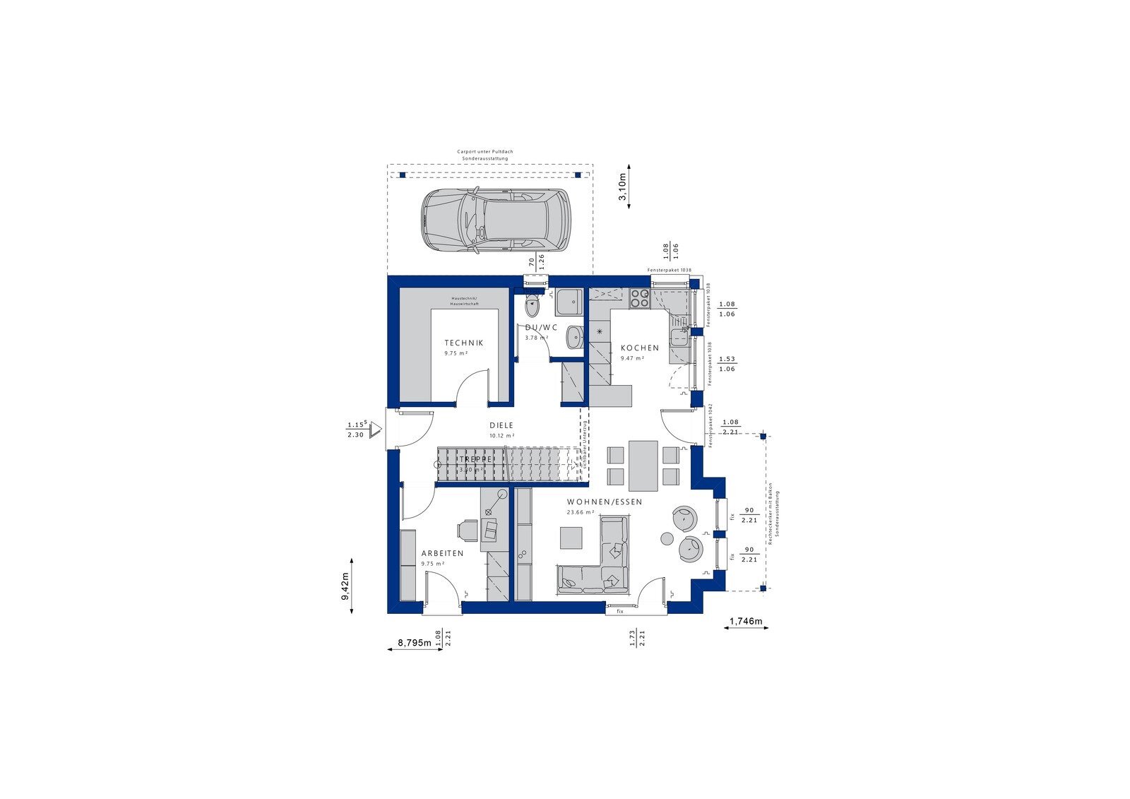 Einfamilienhaus zum Kauf 505.420 € 5 Zimmer 140 m²<br/>Wohnfläche 610 m²<br/>Grundstück Klein Kussewitz Klein Kussewitz 18182