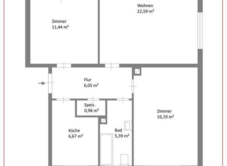 Wohnung zum Kauf 249.000 € 3 Zimmer 69 m² 3. Geschoss Altötting 84503