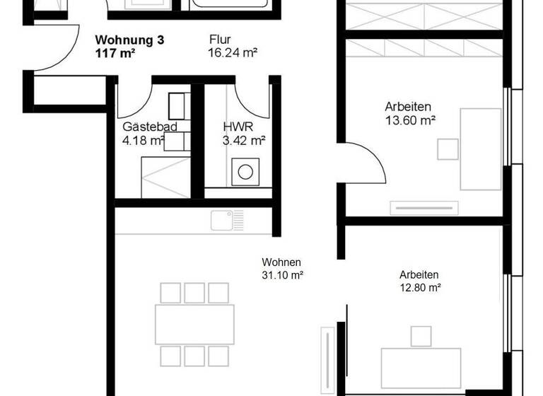 Wohnung zum Kauf provisionsfrei als Kapitalanlage geeignet 850.000 € 5 Zimmer 117 m²<br/>Wohnfläche Treufer Straße 8 Laufamholz Nürnberg 90482