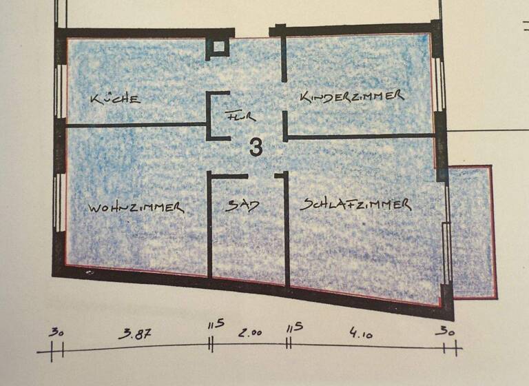 Wohnung zur Miete 495 € 3 Zimmer 70 m² Geschoss 2/6 frei ab sofort Blümelstalstraße 17 Innenstadt Pirmasens 66953
