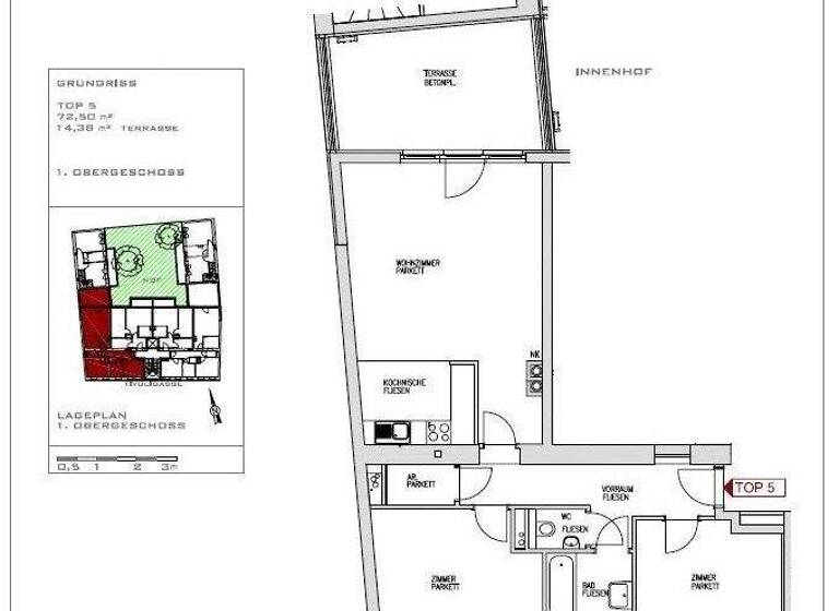 Wohnung zum Kauf 179.000 € 3 Zimmer 74,7 m² Wien 1120
