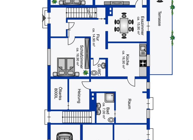 Mehrfamilienhaus zum Kauf 281.000 € 12 Zimmer 245 m²<br/>Wohnfläche 1.404 m²<br/>Grundstück Uthlede Uthlede / Albstedt 27628