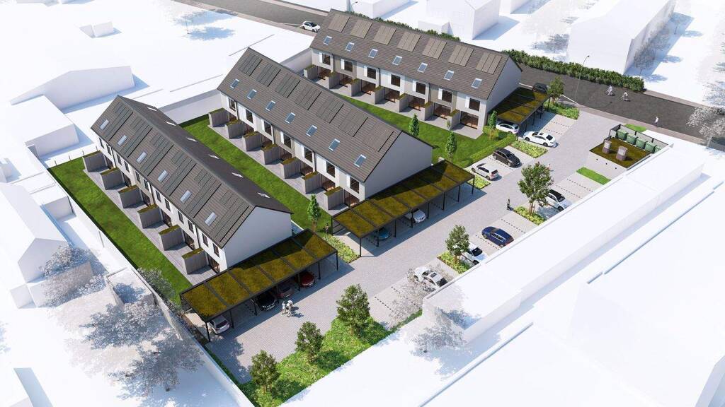 Reihenendhaus zum Kauf - Erstbezug provisionsfrei 449.990 € 4 Zimmer 120 m² 157,7 m² Grundstück Am Bahnhof 29F Griesheim 64347