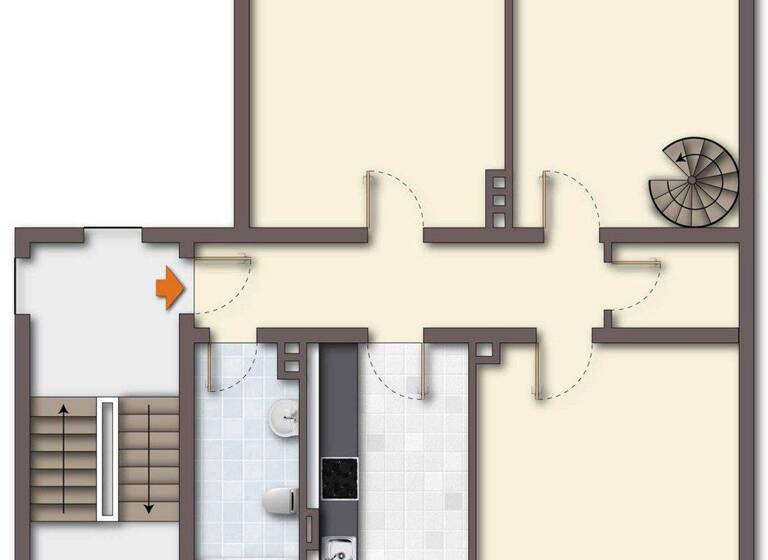 Maisonette zum Kauf provisionsfrei 225.600 € 5 Zimmer 124 m² 3. Geschoss Brandenburgstr. 16 Langerfeld Wuppertal 42389