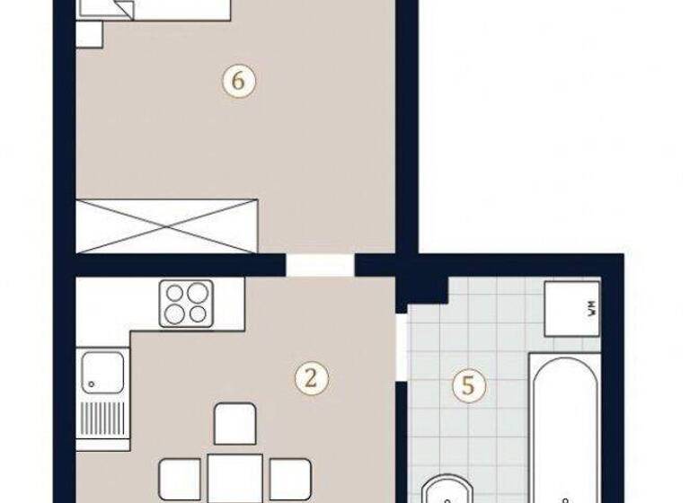 Wohnung zum Kauf 383.000 € 2 Zimmer 53,5 m² 5. Geschoss Leibenfrostgasse 8 Wien 1040