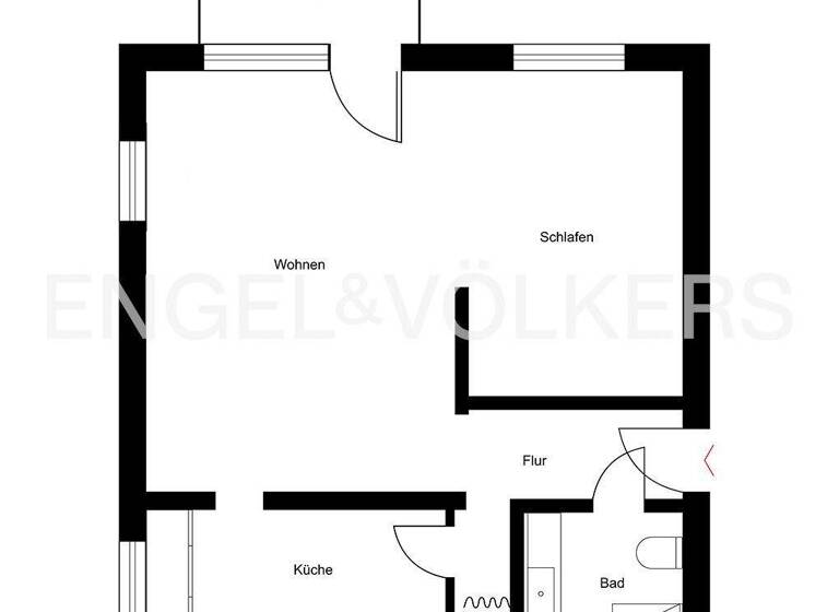 Wohnung zum Kauf 275.000 € 2 Zimmer 45 m² 4. Geschoss Moabit Berlin-Moabit 10551
