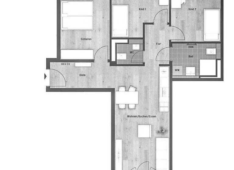 Wohnung zum Kauf provisionsfrei 799.000 € 4 Zimmer 82,4 m² 1. Geschoss Feldmoching-Hasenbergl München / Feldmoching 80995