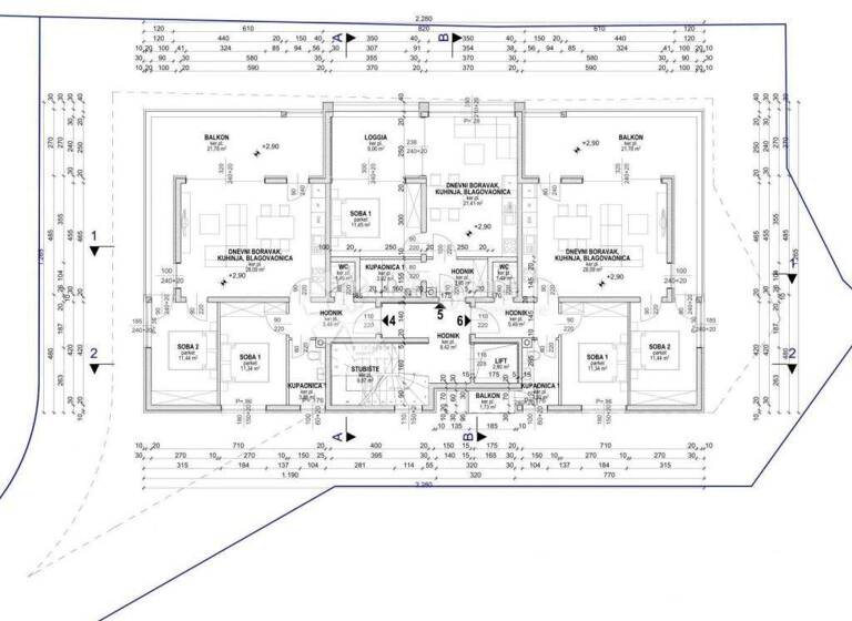 Wohnung zum Kauf 217.500 € 3 Zimmer 67 m² 1. Geschoss Povljana