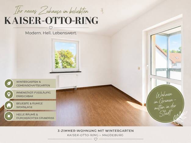 Wohnung zur Miete 615 € 3 Zimmer 75 m² 4. Geschoss Kaiser-Otto-Ring 2 Alte Neustadt Alte Neustadt 39106