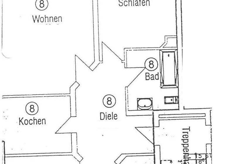 Wohnung zur Miete 584 € 4 Zimmer 97,3 m² frei ab sofort Lutherstr. 3b Schweina 36448