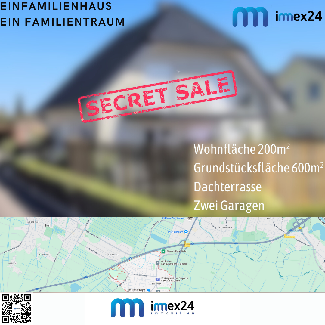 Einfamilienhaus zum Kauf 749.000 € 6 Zimmer 200 m²<br/>Wohnfläche 600 m²<br/>Grundstück Brinkum Brinkum 28816