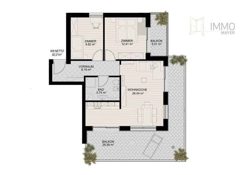 Wohnung zum Kauf 550.400 € 3 Zimmer 62 m² 2. Geschoss Partschins 39020