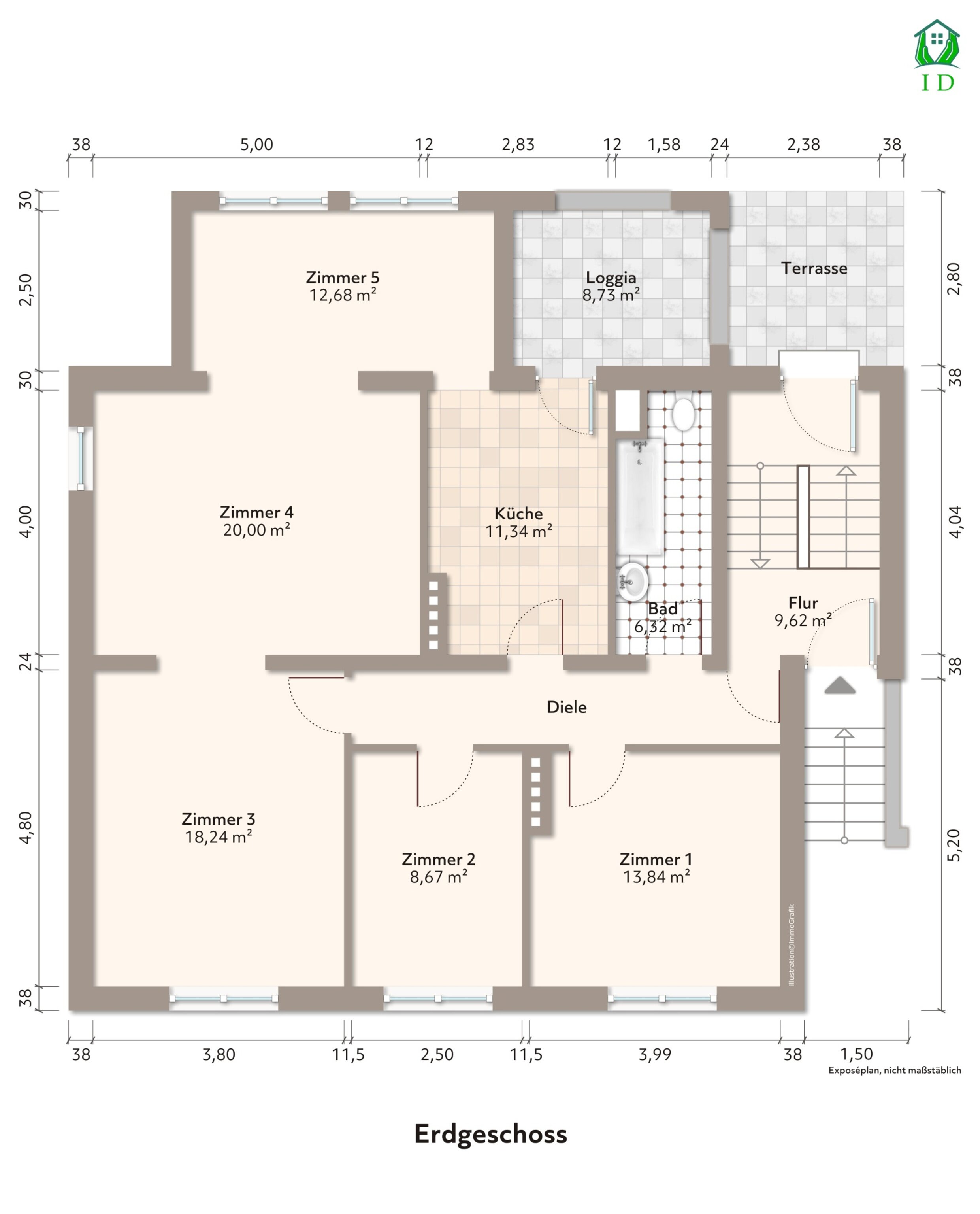 Wohnung zum Kauf 490.000 € 5 Zimmer 110 m²<br/>Wohnfläche EG<br/>Geschoss ab sofort<br/>Verfügbarkeit Tegel Berlin 13509