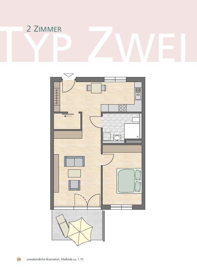 Wohnung zum Kauf provisionsfrei 311.895 € 2 Zimmer 69 m²<br/>Wohnfläche ab sofort<br/>Verfügbarkeit Grünwanger Str. 2-6 Untersiggingen Deggenhausertal 88693