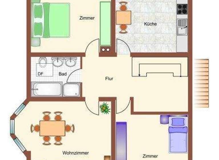 Wohnung zur Miete 1.200 € 3 Zimmer 130 m² frei ab 01.04.2026 Mühlhausen 69242