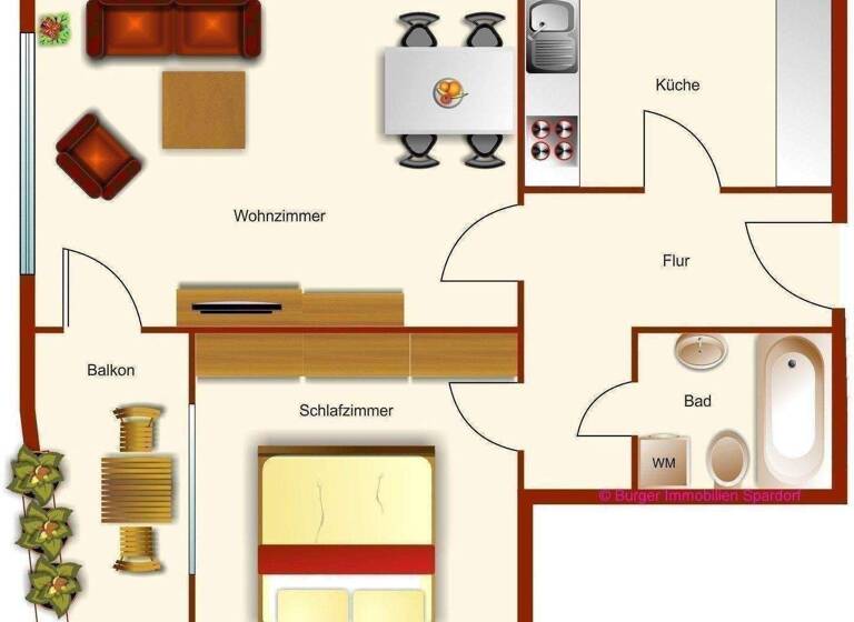 Wohnung zum Kauf 225.000 € 2 Zimmer 60,5 m² Spardorf 91080