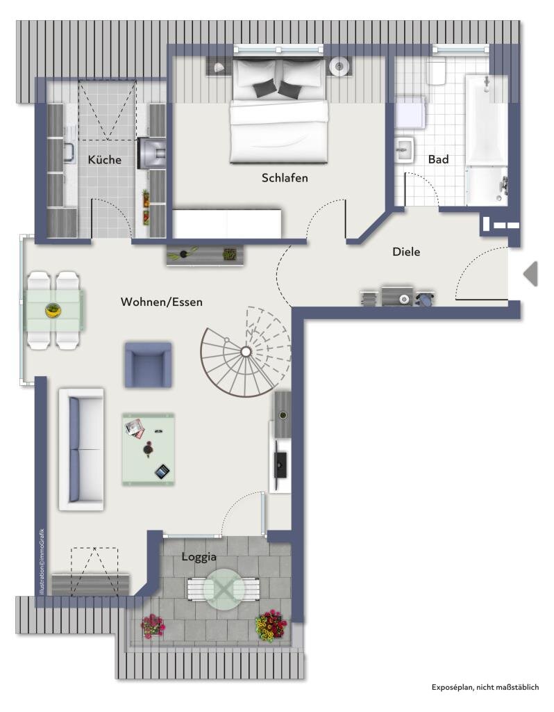 Wohnung zum Kauf 315.000 € 3,5 Zimmer 70 m²<br/>Wohnfläche Schanbach Aichwald 73773