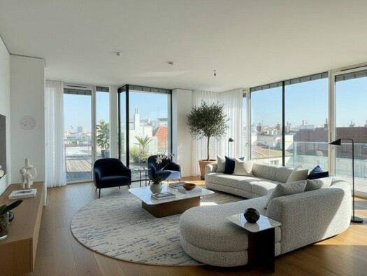 Penthouse zum Kauf - Erstbezug 3.950.000 € 4 Zimmer 185,8 m² 7. Geschoss Beatrixgasse Wien 1030