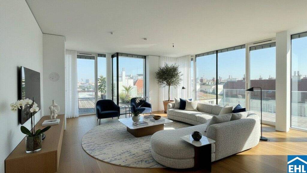 Penthouse zum Kauf - Erstbezug 3.950.000 € 4 Zimmer 185,8 m² 7. Geschoss Beatrixgasse Wien 1030