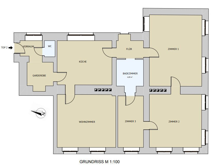 Wohnung zum Kauf 733.500 € 4 Zimmer 122,3 m²<br/>Wohnfläche EG<br/>Geschoss Buchfeldgasse Wien 1080