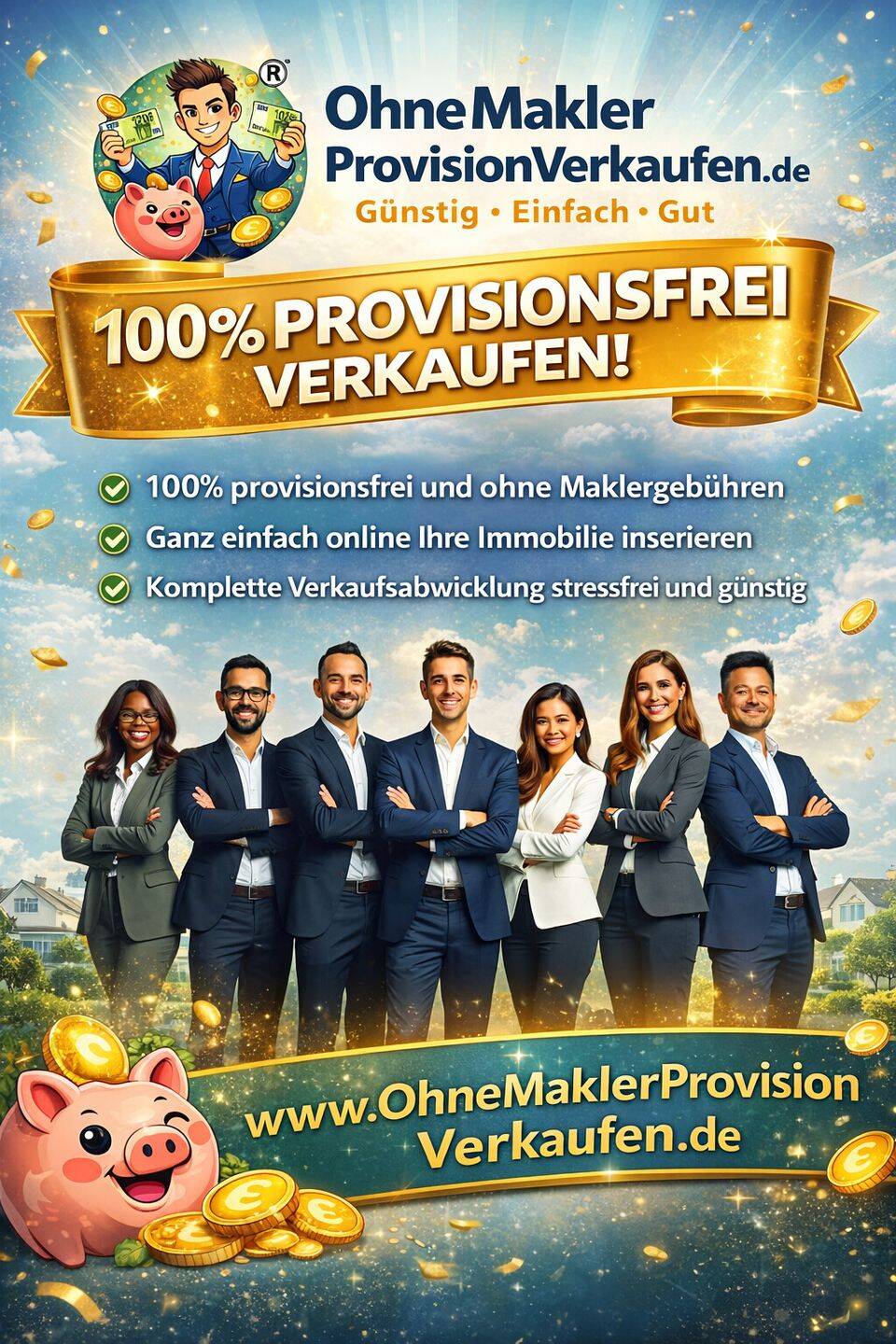 Immobilie in Lambrechtshagen - Für die junge Familie ! OhneMaklerProvisionVerkaufen.de - Bild 1