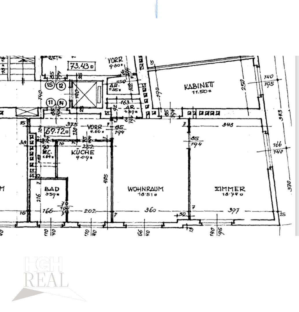 Wohnung zum Kauf 349.000 € 3 Zimmer 69,1 m²<br/>Wohnfläche 3.<br/>Geschoss Wien 1120