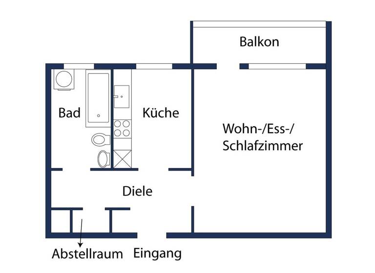 Studio zum Kauf 145.000 € 1 Zimmer 45 m² 1. Geschoss Travemünde Lübeck 23570