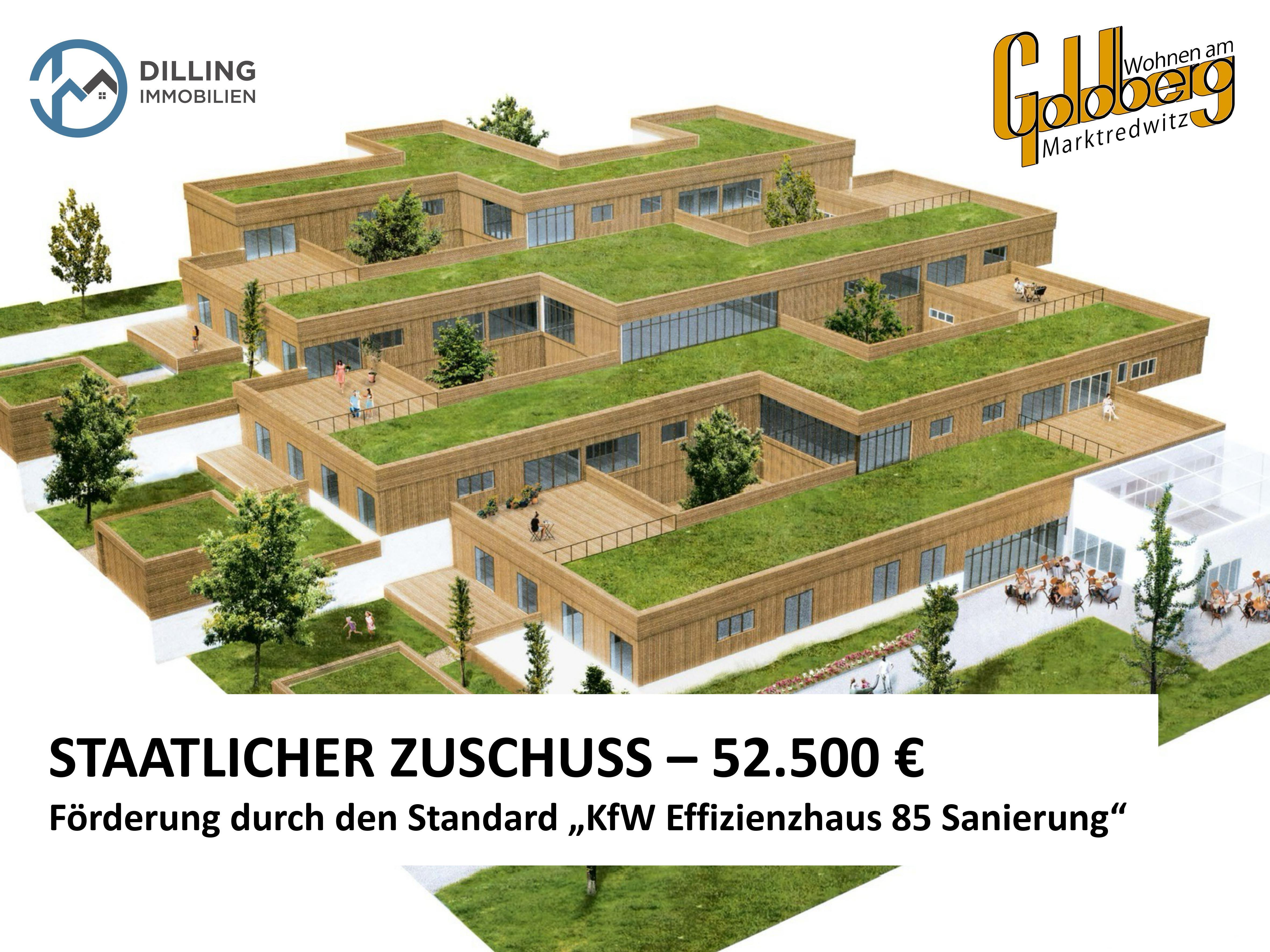 Terrassenwohnung zum Kauf provisionsfrei 323.486 € 2 Zimmer 81,8 m²<br/>Wohnfläche EG<br/>Geschoss Meußelsdorf Marktredwitz 95615