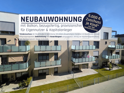 Wohnung zum Kauf - Neubau provisionsfrei 521.200 € 3 Zimmer 94,8 m² Straubing Straubing 94315